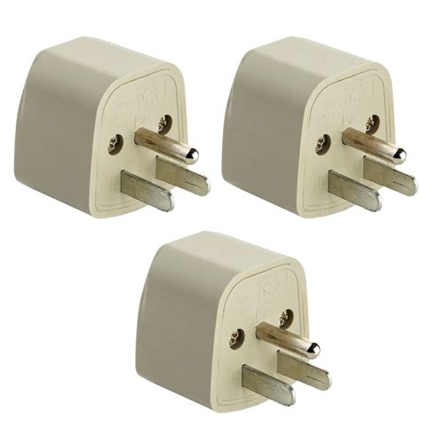 Hi-Plasst (Pack of 1) US Travel Adapter Converter - 3 Pin Type B Plug ...