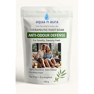 Aqua n Aura Therapeutic Foot Soak Anti-Odour Defense | For Smelly ...