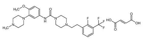 Fumarato de 4- (2-fluoro-3- (trifluorometil) fenetil) -N- (4-metoxi-3 ...