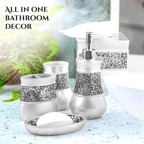 Buy Creative Scents Decorative Bathroom Accessories Set - 6 Piece ...
