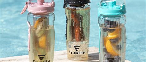 Fruitalite Fruit Infuser Water Bottle- 1 Litre, Full Length Tritan ...