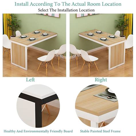 PQPQLI Wall Mounted Folding Table, Floating Laptop Desk, India | Ubuy