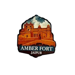 Buy Amber Fort Jaipur Tourist Souvenir Fridge Magnet, Decorative ...