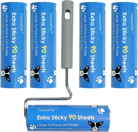 Amazon.com: Extra Sticky Large Surface Lint Roller, 6.3'' Giant Lint ...