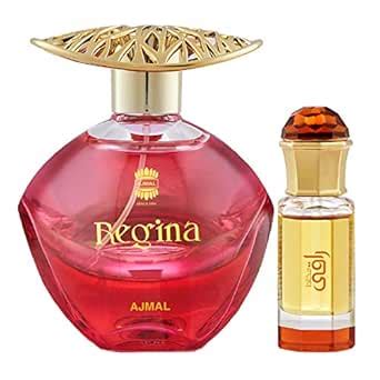 Ajmal Regina EDP Floral Fruity Perfume 100ml for Women and Mukhallat ...