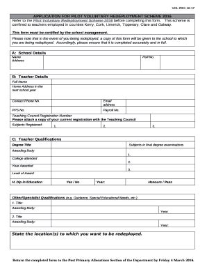 APPLICATION FOR PILOT VOLUNTARY REDEPLOYMENT SCHEME 2016 Doc Template ...
