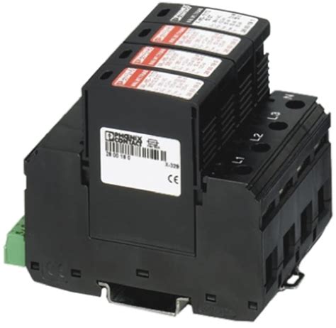 2800183 Phoenix Contact | Phoenix Contact 3 Phase Surge Protector, 50kA ...
