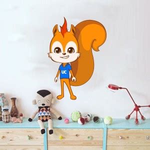 Decor Area 58 cm squirrel Sticker (PVC Vinyl, Multicolour) Squirrel ...