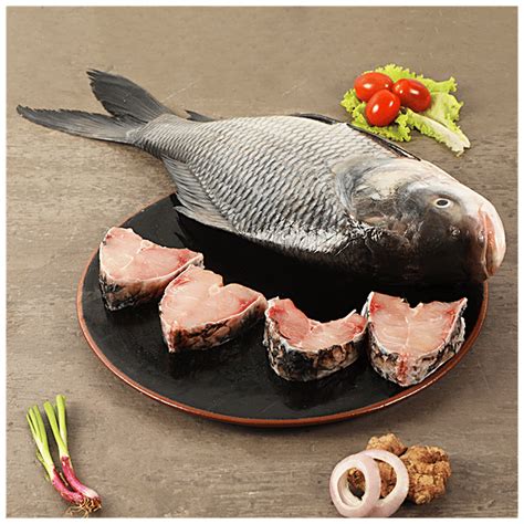 Buy fresho! Catla Fish - Large, Whole & Uncleaned, Great Source Of ...