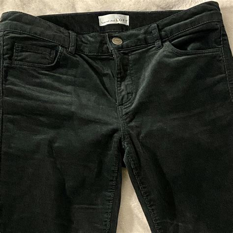 “Moss Green” Loft corduroy pants, size 4. Skinny fit. - Depop