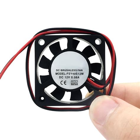 12V 4010 Cooling Fan for 3D Printer Extruder with Long Wire and 2-Pin ...