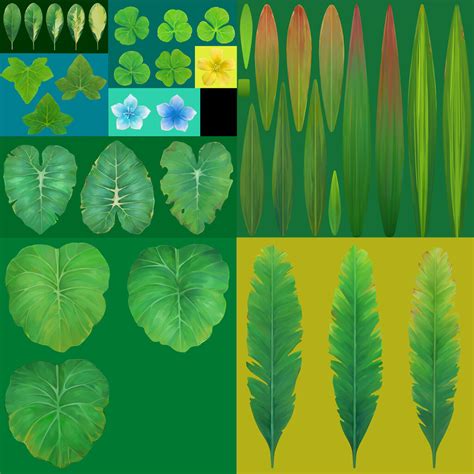 Stylized Plants_01 - Hand Painted Textures and Fantasy Concept Art