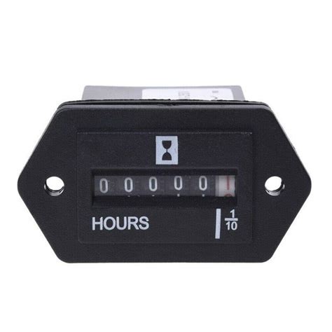 Engine Hour Meter Replacement Gauge Damp-Proof Mechanical Accessories ...