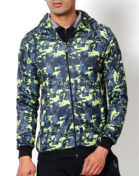 Cuban Camo Hooded Jacket - Yogue Activewear