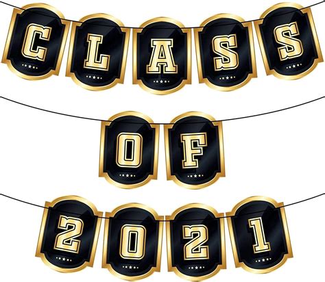 Buy Large Class of 2021 Banner for Graduation Decor - No DIY, 10 Feet ...