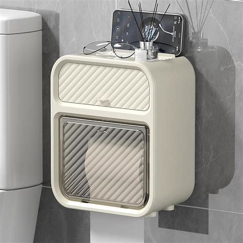 House of Quirk Punch-Free Paper Holder Wall-Mounted Toilet Toilet Paper ...