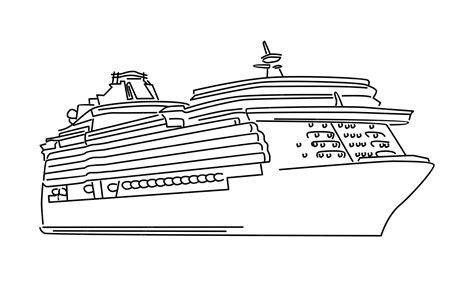 Cruise Ship Drawing