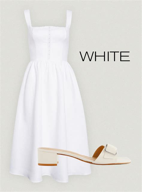 6 Shoe Colors to Wear With White Dresses This Summer | Who What Wear