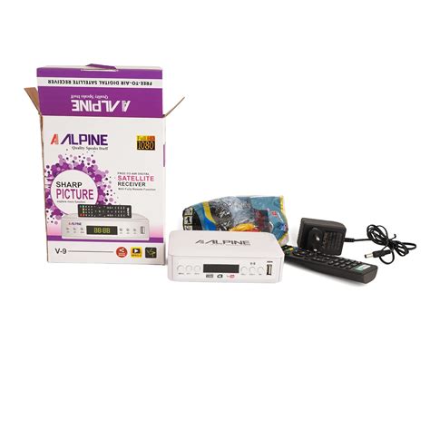 ALPINE V9 HD (Plastic) Free Dish DTH Free to AIR Channel (New) : Amazon ...