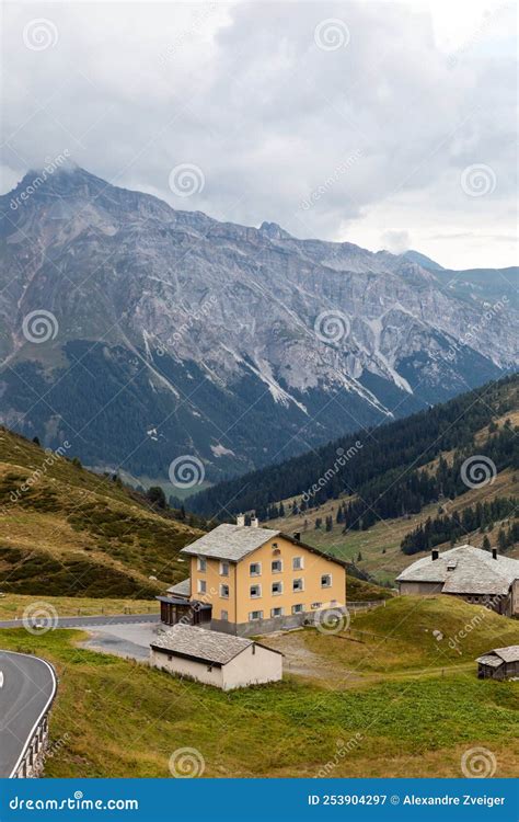 Highest Point of the Spluga Pass, on the Border between Italy and ...