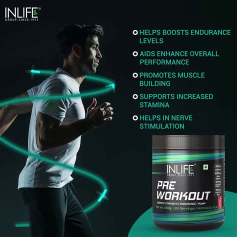 Buy INLIFE PRE-WORKOUT SUPPLEMENT PRE WORKOUT FORMULA 200G (24 SERVINGS ...