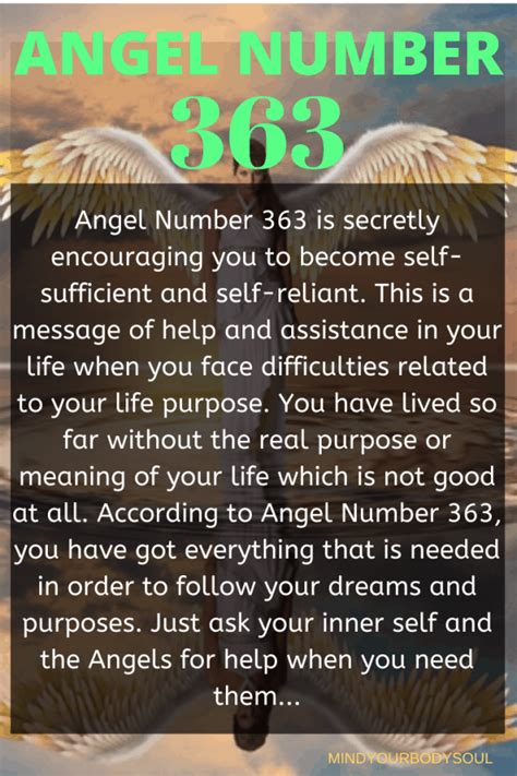 363 Angel Number: Meaning And Symbolism – Mind Your Body Soul