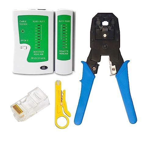 AM 3 IN 1 Crimping Tool Kit with RJ45 - RJ11 Network Lan Cable Tester ...