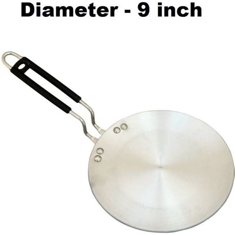 Diya Induction Base Aluminium Anodized Tawa 22.86 cm diameter Price in ...