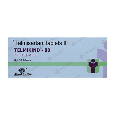 TELMIKIND 80MG TABLET 10'S : View Price, Combination and Alternatives ...