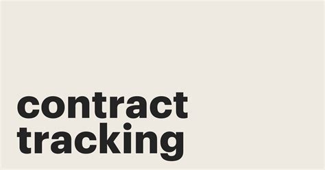 Contract Tracking 的图像结果
