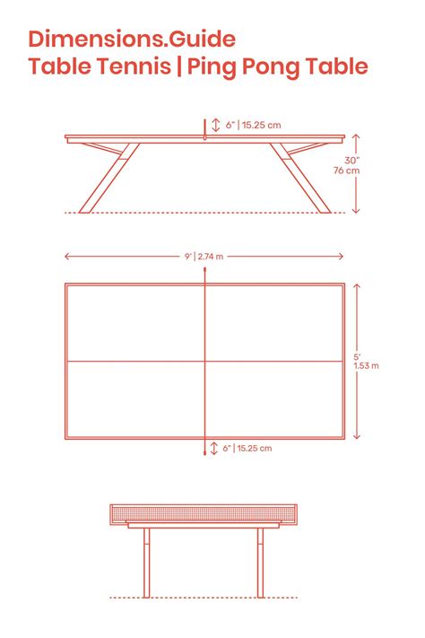 Table Tennis | Ping Pong Tables Dimensions Guide