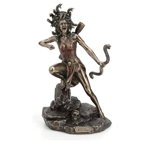 Veronese Design 8 1/2 Inch Tall Bipedal Huntress Medusa Archary Stance ...