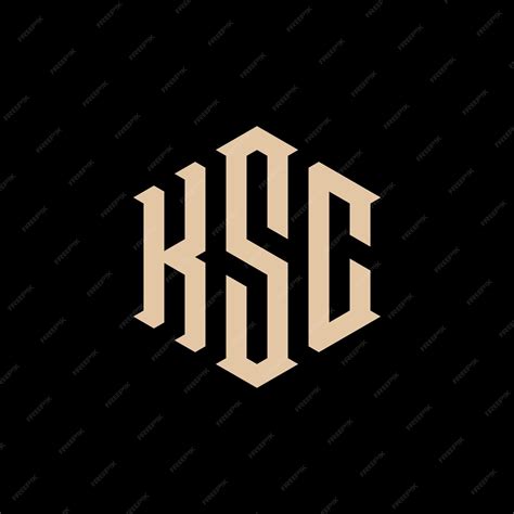 Logo initials ksc | Premium Vector