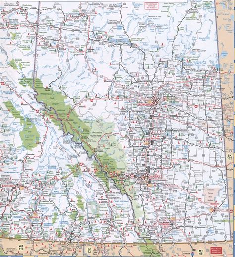 British Columbia Detailed Map