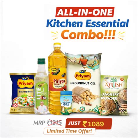 All in One Kitchen Essential Combo | Monthly Grocery