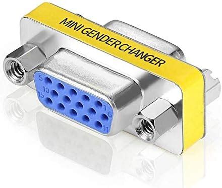 FEDUS VGA Jointer Coupler Joiner Extender 15 Pin Female to Female ...