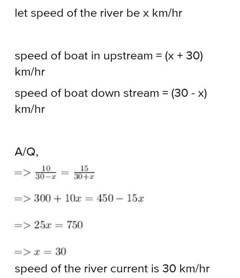 Speed of boat in the calm water is 30km/hr. Boat takes the same time to ...