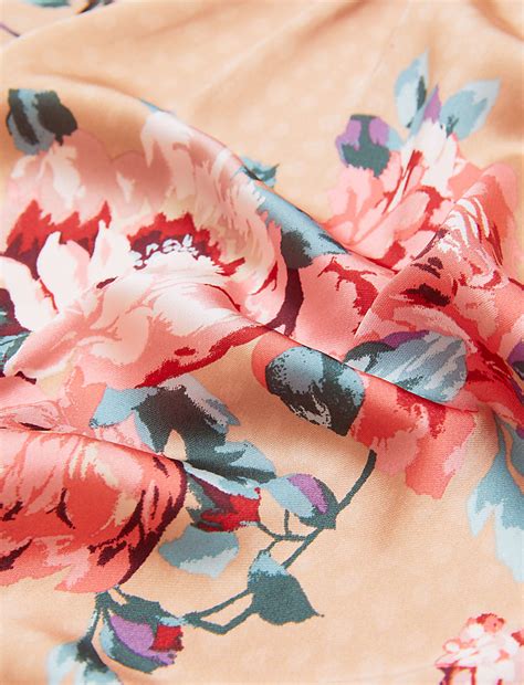 Buy Satin Floral Print Long Wrap at Marks & Spencer