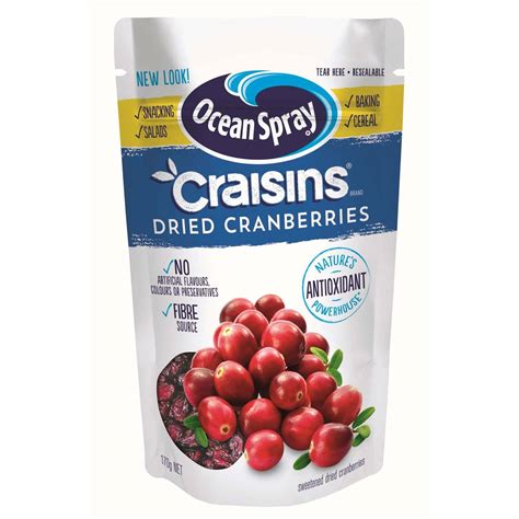 Ocean Spray Dried Cranberries Nutrition Facts at Lois Degeorge blog