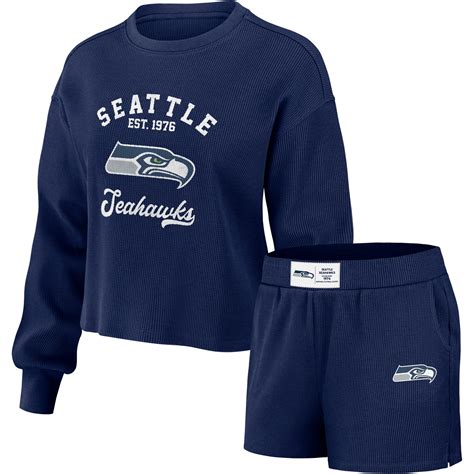 Seattle Seahawks WEAR by Erin Andrews Waffle Lounge Set - Womens ...