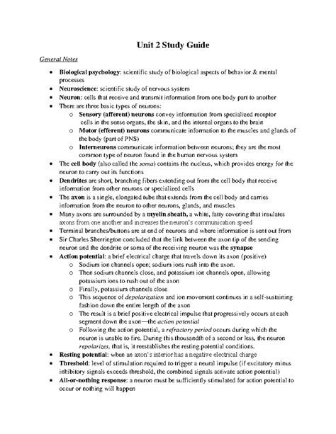 AP Psychology Unit 7, Part 1 Outline - Unit 7: Motivation, Emotion, and Personality: Part 1 ...