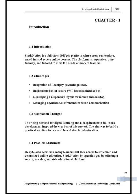 StudyNotion EdTech Project 2025: Chapter 1 - Introduction and Overview ...