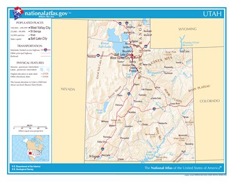 Large detailed map of Utah state. Utah state large detailed map ...