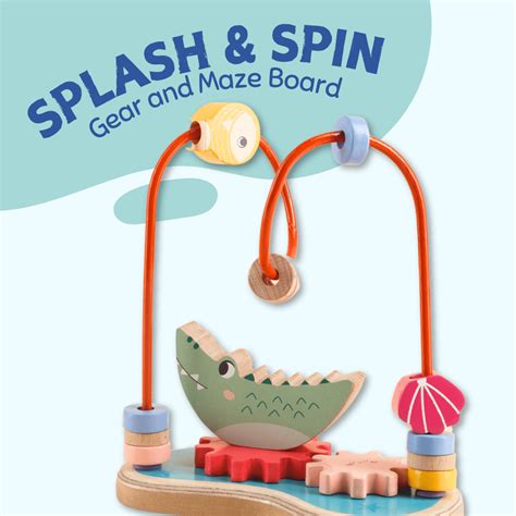 Cots and Cuddles Wooden Splash & Spin Gear and Maze Board - CNCSplash ...