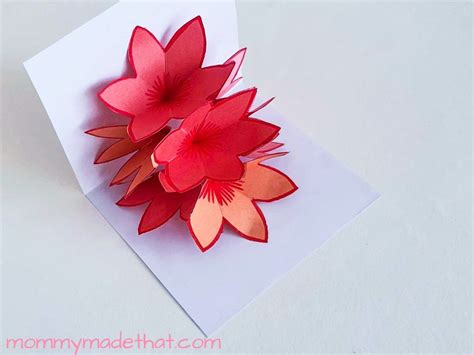 Flower Pop Up Card Tutorial 的图像结果