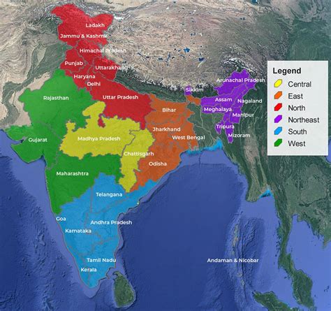 States Zones In India at Evie Wynyard blog