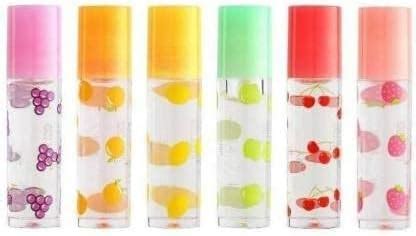 Buy Zhunmun Trending New Lip Oil Fruit All Flavor All Season (Pack of 6 ...