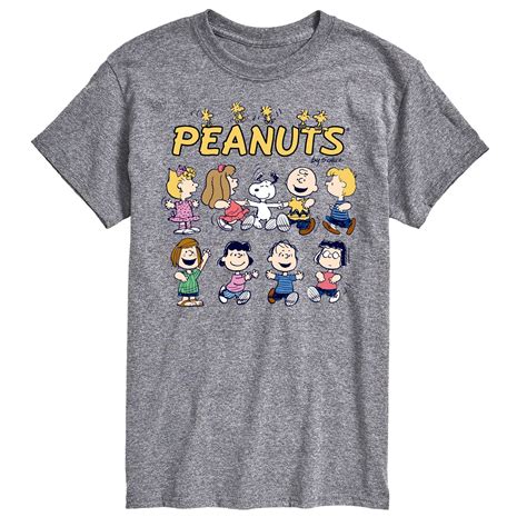Peanuts - Peanuts Characters - Men's Short Sleeve Graphic T-Shirt ...