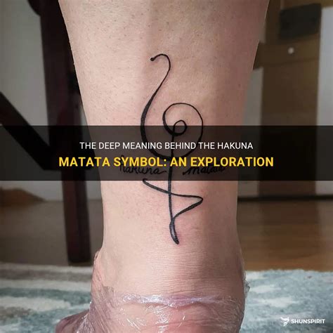 The Deep Meaning Behind The Hakuna Matata Symbol: An Exploration ...