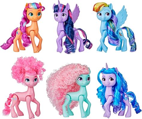 My Little Pony Dolls Pony Generations Rainbow Set with 6 Pony Figures ...